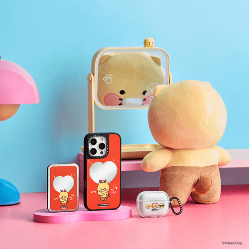 - - CHOONSIK Love Myself Special Set - iPhone 16 Pro Max MagSafe Mirror Case + Mirror Cardholder Stand + AirPods Pro 2 / Pro Earbuds Impact Case