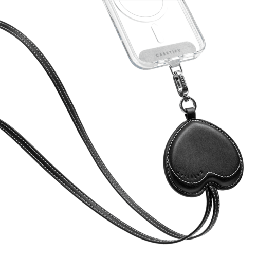 - - BioVeg Heart Cross-body Strap - Black
