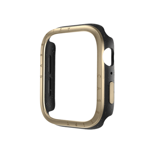 Apple Watch Series 4-6, SE (44mm) - Apple Watch Metallic Impact Case with Screen Protector 44mm - Gold