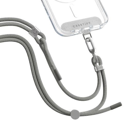 - - Rope Cross-body Strap - Charcoal (6mm)
