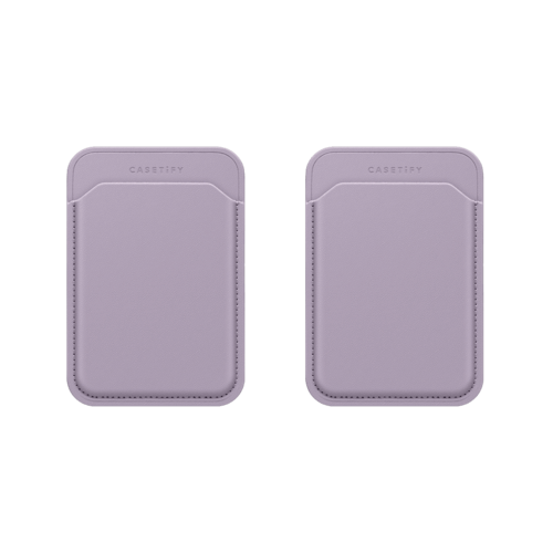 - - Snappy Wallet Duo Set - BioVeg Wallet MagSafe Compatible (Lilac/Green x2)