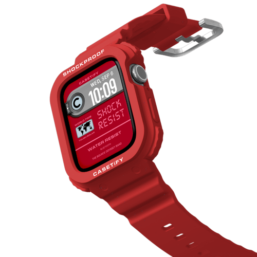 Apple Watch Series 10 (46mm) - The Bounce Odyssey Band 46mm (Series 10) - Cherry Red 