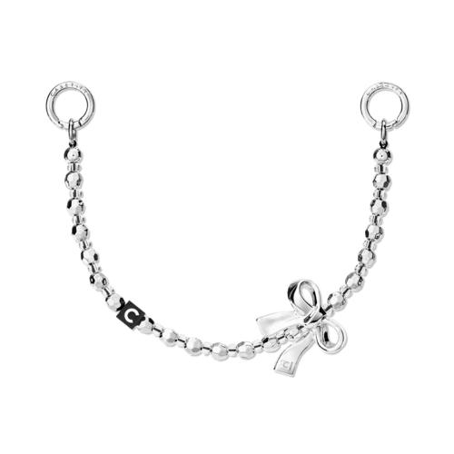 - - Charm Keychain - Metallic Bow