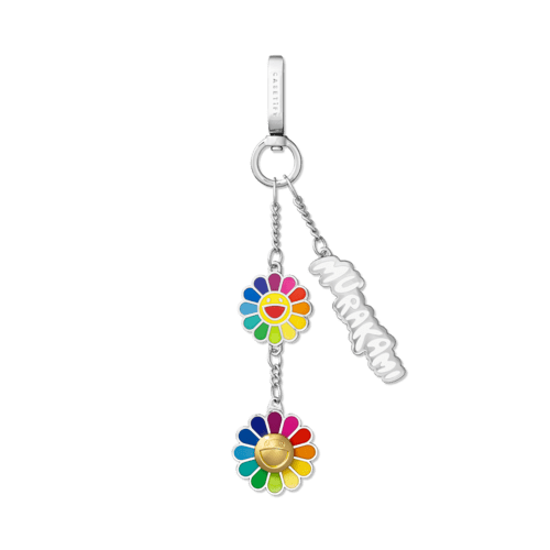- - EXCLUSIVE FLOWERS CHARM KEYCHAIN