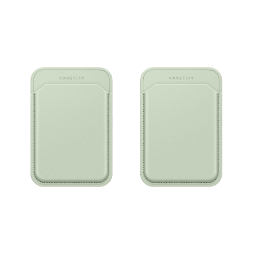 - - Snappy Wallet Duo Set - BioVeg Wallet MagSafe Compatible (Mint/Brown x2)