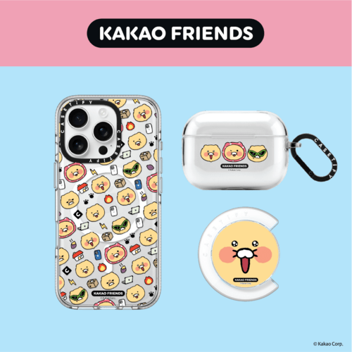- - CHOONSIK Special Set (KR & CN Exclusive) - iPhone 16 Pro Max MagSafe Clear Case + Clear Grip Holder + AirPods Pro 2 / Pro Earbuds Impact Case