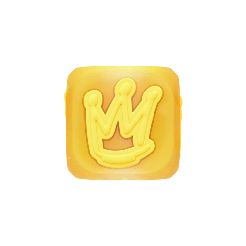 - - Glitter Silicone Charm Cube - Queen