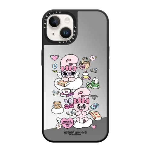 iPhone 14 - Esther Bunny Chill Cloud Stickers Phone Case