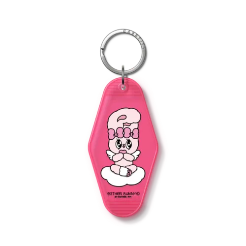 Keychain Tag - Esther Bunny Loves Me Time Keychain Tag Holder