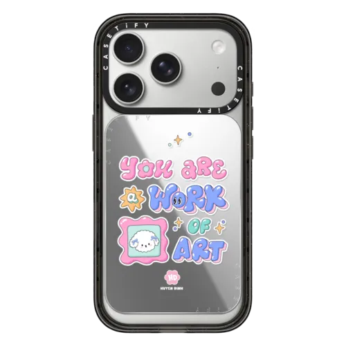 Snappy Cardholder Stand - You are a work of art Typography