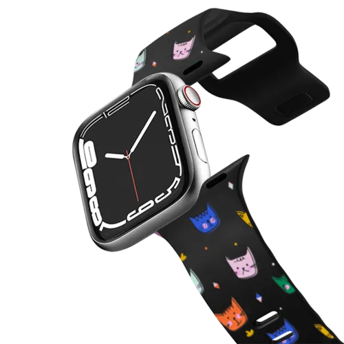 Apple Watch Series 7-9 (45mm) - WATCH BAND CAT FACES