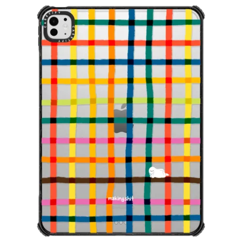 iPad Pro 11-inch (M4/M5) - Happy Rainbow Check