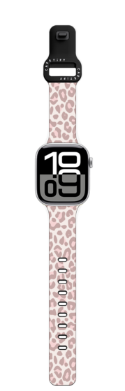Apple Watch Series 10 (42mm) - Dusty Pink Leopard Apple Watch Band