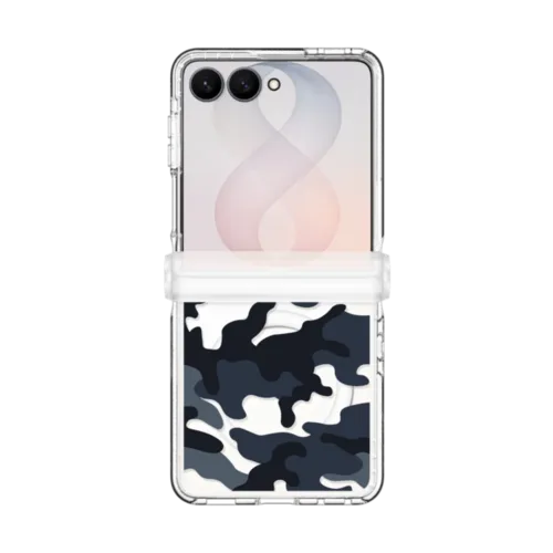 Galaxy Z Flip8 - Camo Over - Cool Black
