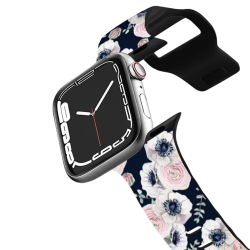 Apple Watch Series 7-9 (45mm) - Navy Blossom Love by Nature Magick