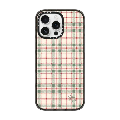 iPhone 16 Pro Max - Christmas Plaid Red and Green Holiday Pattern by Nature Magick