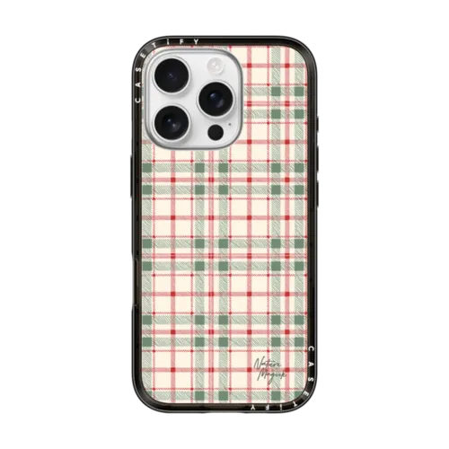 iPhone 16 Pro - Christmas Plaid Red and Green Holiday Pattern by Nature Magick