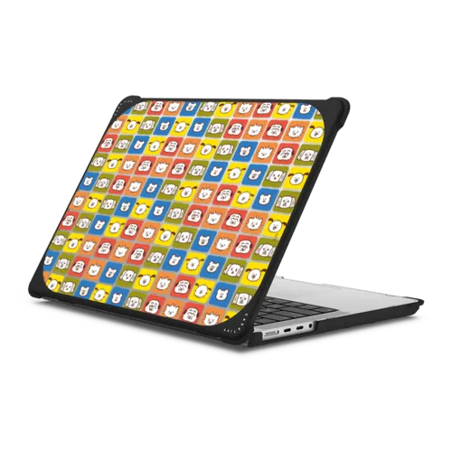 MacBook Pro 14-inch (M1 - M5) - Lazy Tail Club Mood Grid Laptop Case