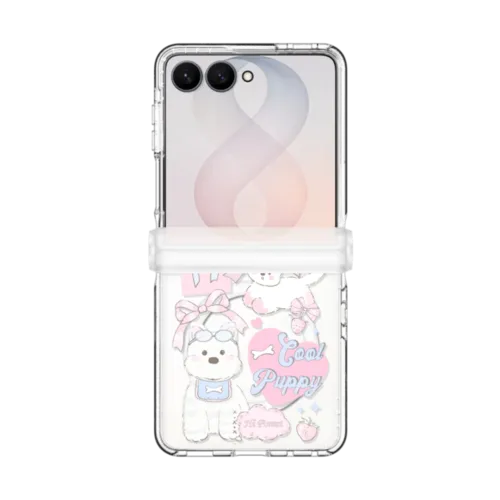 Galaxy Z Flip8 - Ribbon Puppy