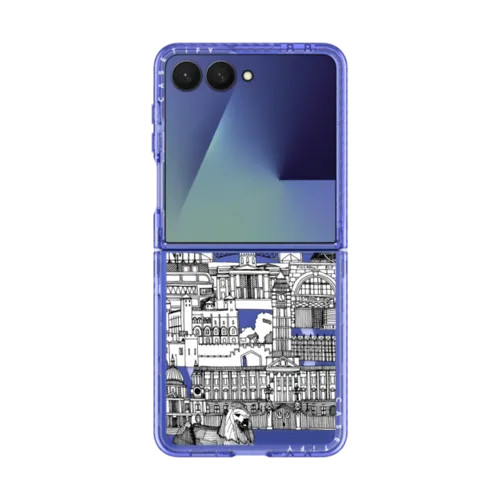 Galaxy Z Flip7 - London toile transparent