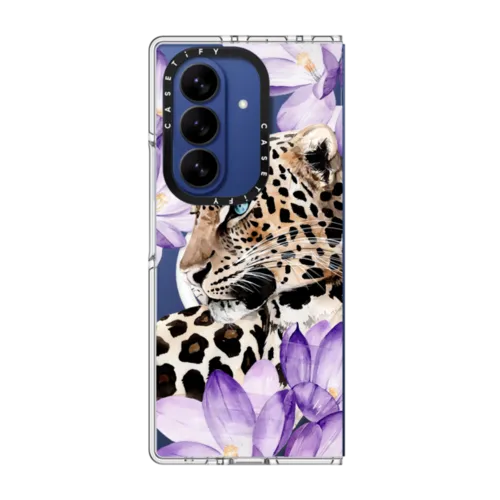 Galaxy Z Fold7 - Leopard with crocuses
