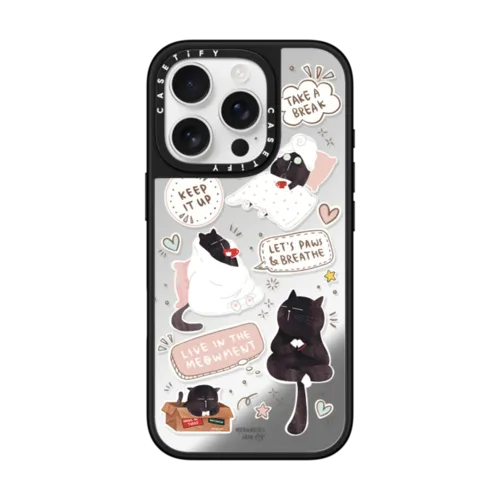 iPhone 16 Pro - Self care is health care sticker case by Moonaries illo