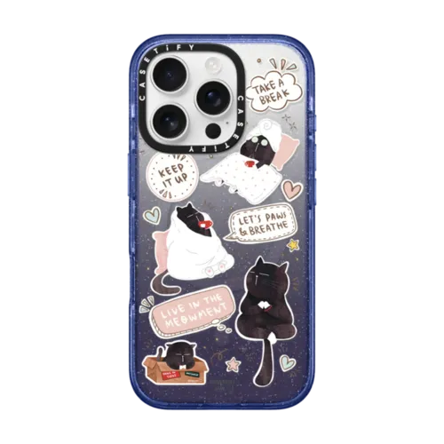 iPhone 16 Pro - Self care is health care sticker case by Moonaries illo