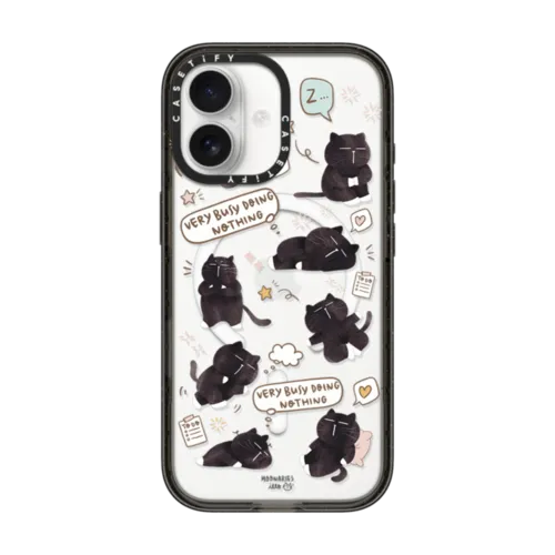 iPhone 17 - Very busy doing nothing pattern case by Moonaries illo