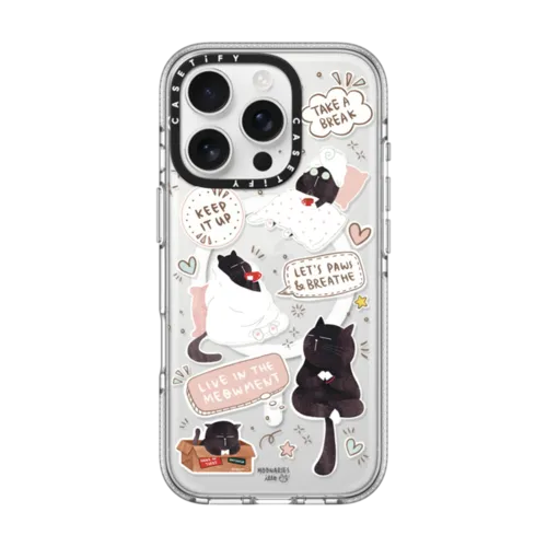iPhone 16 Pro - Self care is health care sticker case by Moonaries illo