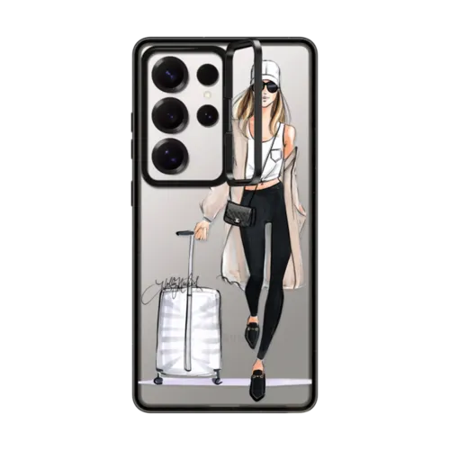Galaxy S25 Ultra - Ready, Set, Jet (Travel Girl Fashion Illustration)