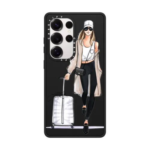 Galaxy S25 Ultra - Ready, Set, Jet (Travel Girl Fashion Illustration)