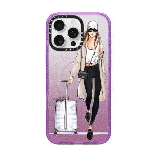 iPhone 16 Pro Max - Ready, Set, Jet (Travel Girl Fashion Illustration)