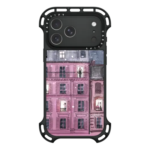 iPhone 17 Pro Max - Winter in Paris (Holiday Fashion Illustration Case)