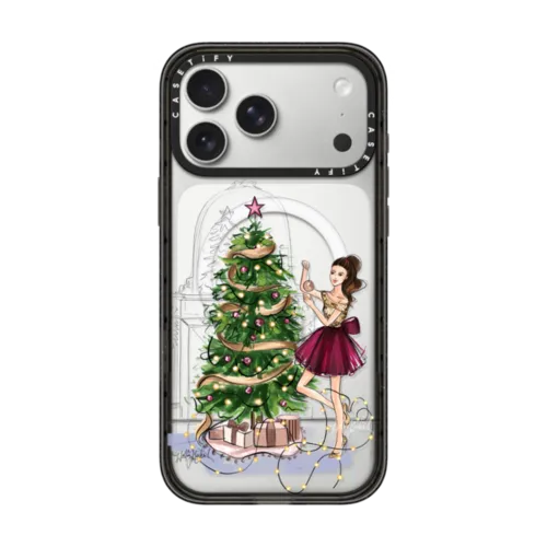 iPhone 17 Pro Max - The Highest Bough (Brunette) Christmas Fashion Illustration Case