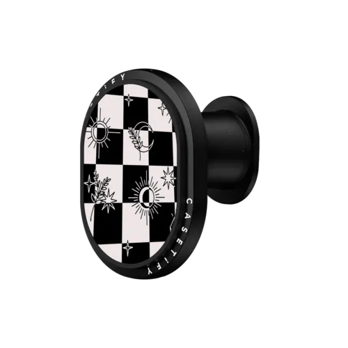 PowerThru Wireless Car Charger - witchy checkered print