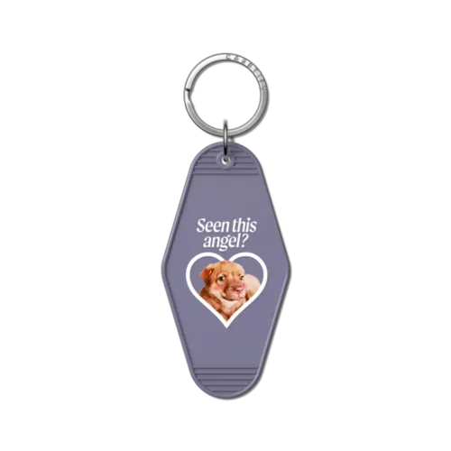 Keychain Tag - Seen This Angel?