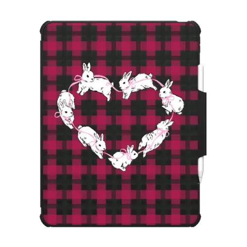 iPad Pro 13-inch (M4) - Bunnies Love Plaid