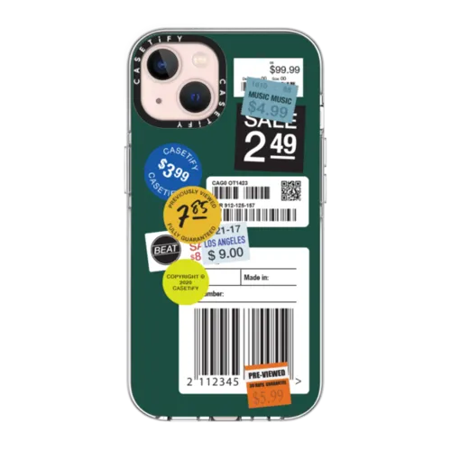 iPhone 13 - Label Sticker Design - Mossy Mystery