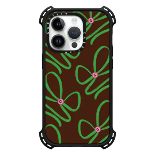 iPhone 14 Pro - Green Bows