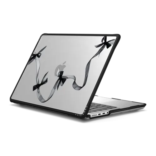 MacBook Pro 14-inch (M1 - M4) - Black Organza Ribbons