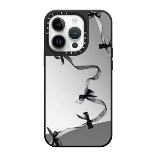 iPhone 14 Pro - Black Organza Ribbons