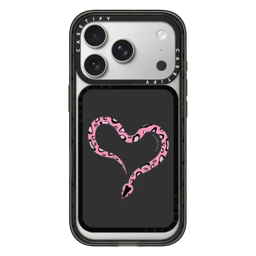 Snappy Cardholder Stand - Pink Heart Snake