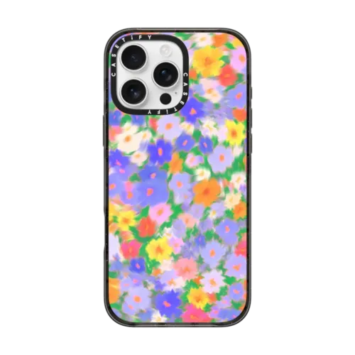 iPhone 16 Pro Max - Floral Swirl - Purple