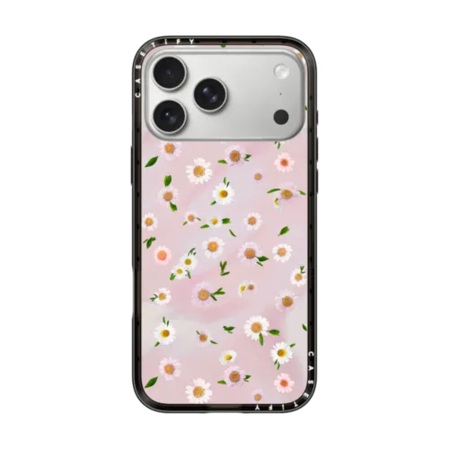 iPhone 17 Pro Max - Pressed flowers daisy - pink