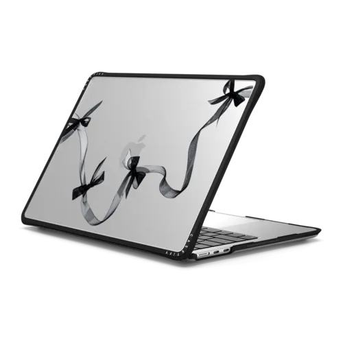 MacBook Air 13-inch (M2 - M4) - Black Organza Ribbons