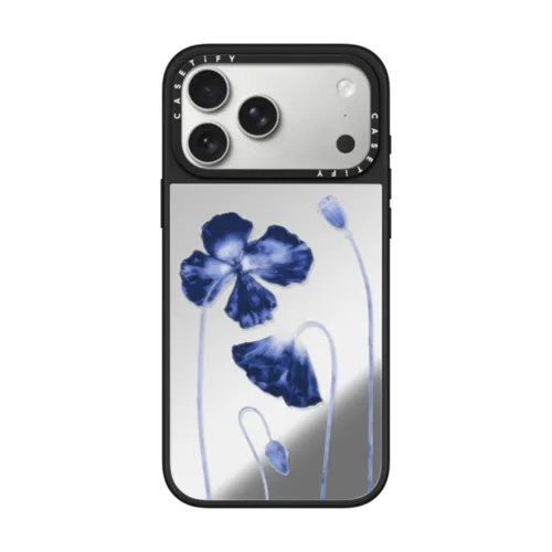 iPhone 17 Pro Max - Midnight Blue Poppies
