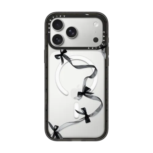 iPhone 17 Pro Max - Black Organza Ribbons