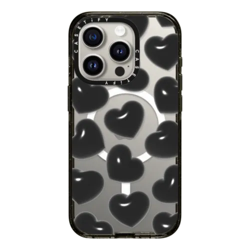 iPhone 15 Pro - Black Hearts