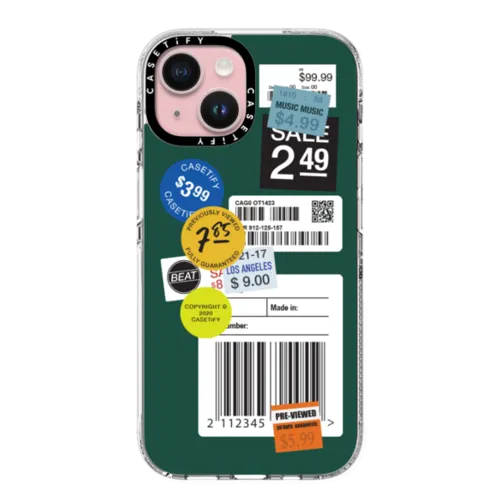 iPhone 15 - Label Sticker Design - Mossy Mystery