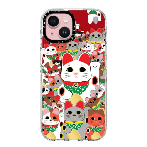 iPhone 15 - Lucky Cat Parade - Cherry on Top